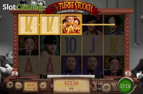 Οθόνη3. Three Stooges (Pariplay) Κουλοχέρης