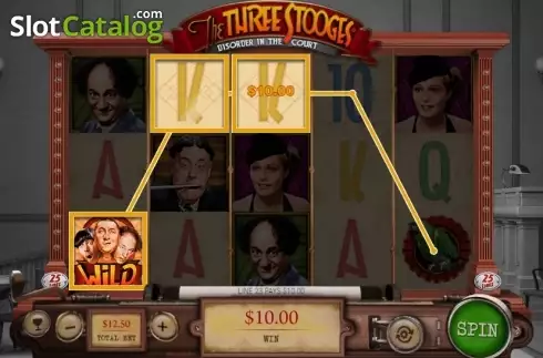 Οθόνη4. Three Stooges (Pariplay) Κουλοχέρης