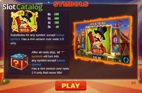 Οθόνη3. Jack in the Box (Wizard Games) Κουλοχέρης