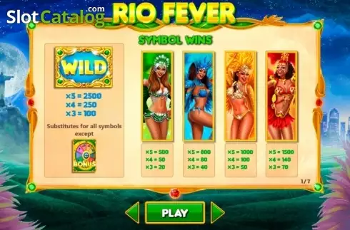 Οθόνη2. Rio Fever (Wizard Games) Κουλοχέρης