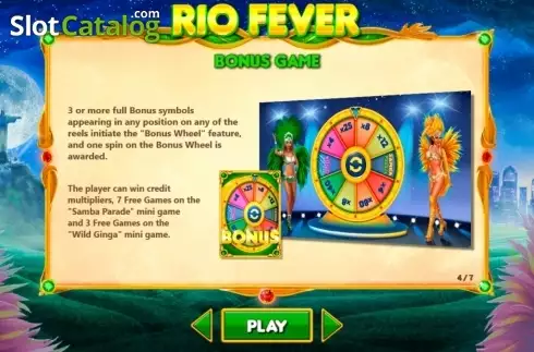 Οθόνη5. Rio Fever (Wizard Games) Κουλοχέρης