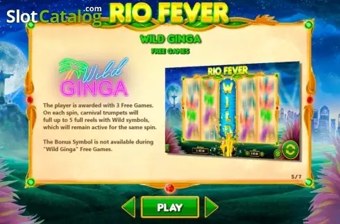 Οθόνη6. Rio Fever (Wizard Games) Κουλοχέρης