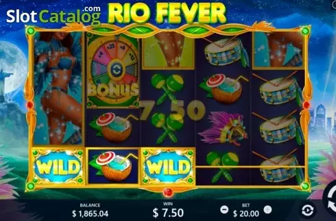 Οθόνη9. Rio Fever (Wizard Games) Κουλοχέρης