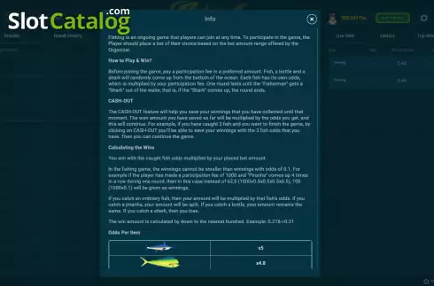 Οθόνη7. Fishing (Pascal Gaming Κουλοχέρης