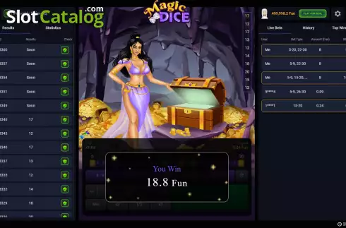 Οθόνη4. Magic Dice (Pascal Gaming) Κουλοχέρης
