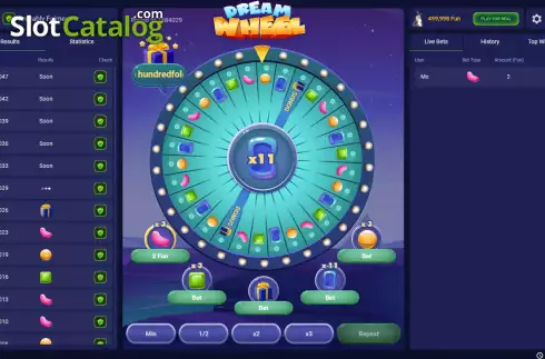 Οθόνη4. Dream Wheel (Pascal Gaming) Κουλοχέρης