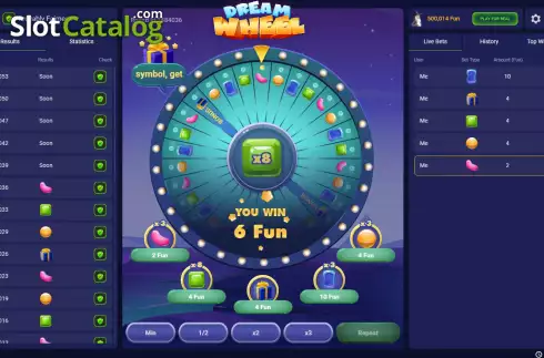 Οθόνη5. Dream Wheel (Pascal Gaming) Κουλοχέρης