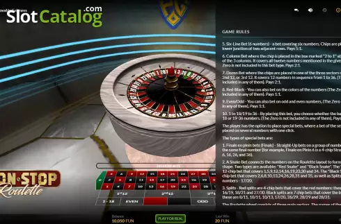 Οθόνη8. Non-Stop Roulette Κουλοχέρης