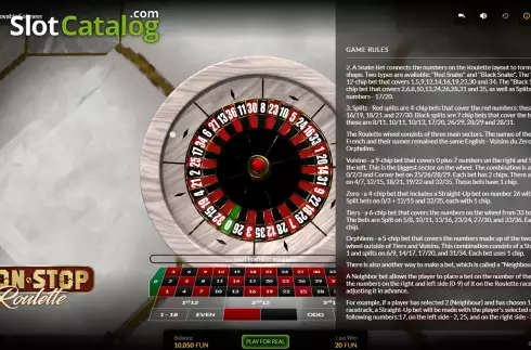 Οθόνη9. Non-Stop Roulette Κουλοχέρης