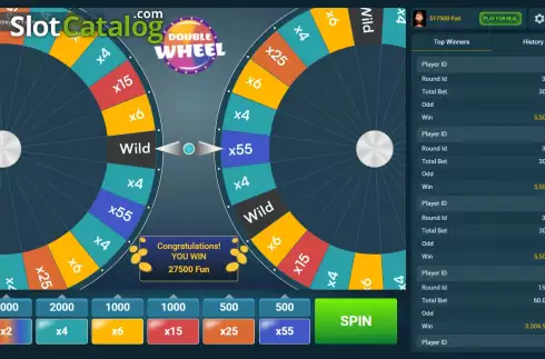 Οθόνη5. Double Wheel Κουλοχέρης