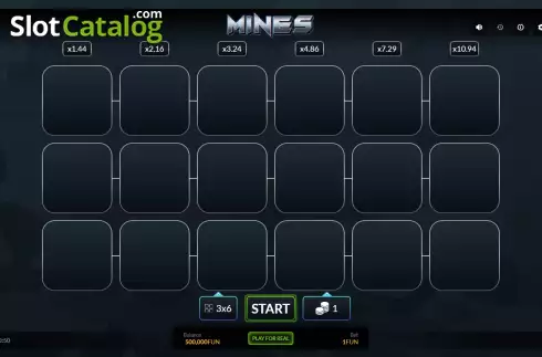Οθόνη2. Mines (Pascal Gaming) Κουλοχέρης