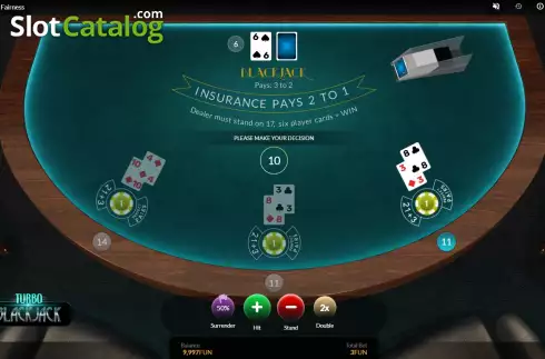 Οθόνη3. Turbo Blackjack Κουλοχέρης