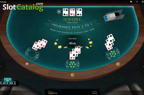 Οθόνη5. Turbo Blackjack Κουλοχέρης