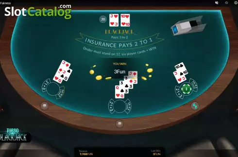 Οθόνη4. Turbo Blackjack Κουλοχέρης