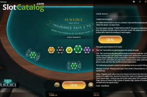 Οθόνη6. Turbo Blackjack Κουλοχέρης
