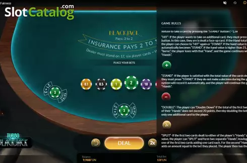 Οθόνη8. Turbo Blackjack Κουλοχέρης