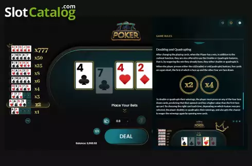 Οθόνη5. 777 Poker Κουλοχέρης 