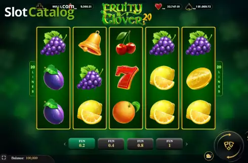 Οθόνη2. Fruity Clover 20 Κουλοχέρης