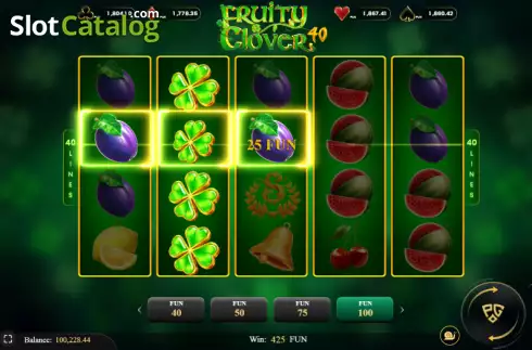 Οθόνη4. Fruity Clover 40 Κουλοχέρης 