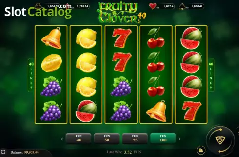 Οθόνη2. Fruity Clover 40 Κουλοχέρης 