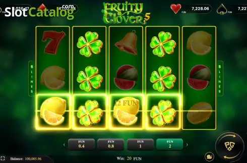 Οθόνη3. Fruity Clover 5 Κουλοχέρης