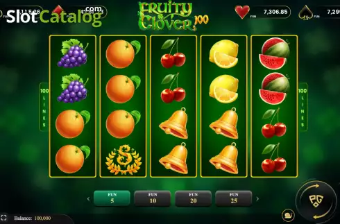 Οθόνη2. Fruity Clover 100 Κουλοχέρης