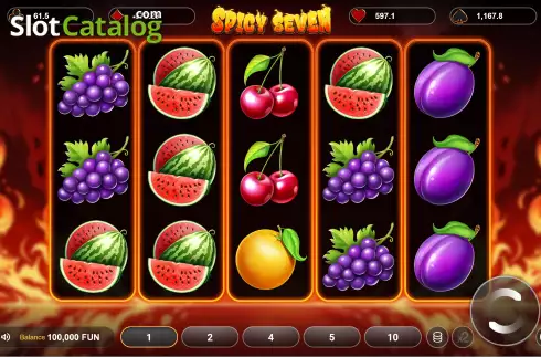 Οθόνη2. Spicy Seven Κουλοχέρης