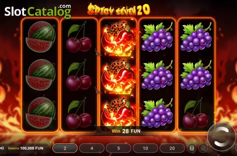 Οθόνη3. Spicy Seven 20 Κουλοχέρης