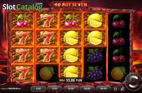 Οθόνη3. 40 Hot Seven Κουλοχέρης