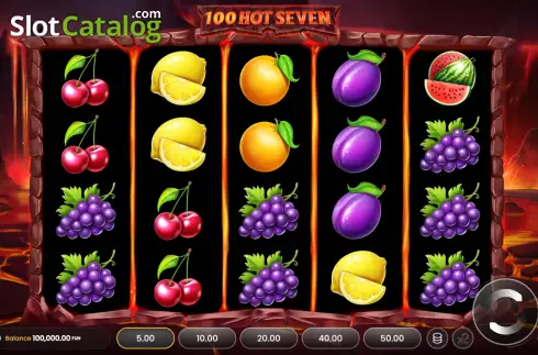 Οθόνη2. 100 Hot Seven Κουλοχέρης