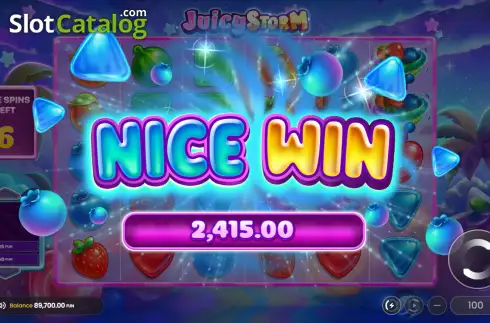 Οθόνη3. Juicy Storm Κουλοχέρης