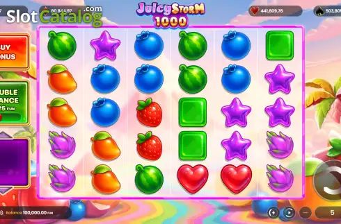 Οθόνη2. Juicy Storm 1000 Κουλοχέρης