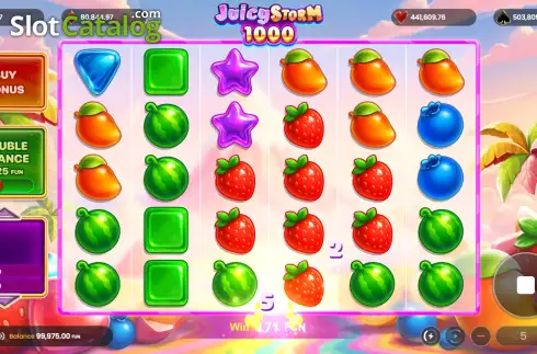 Οθόνη3. Juicy Storm 1000 Κουλοχέρης