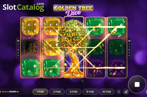 Οθόνη3. Golden Tree Dice Κουλοχέρης
