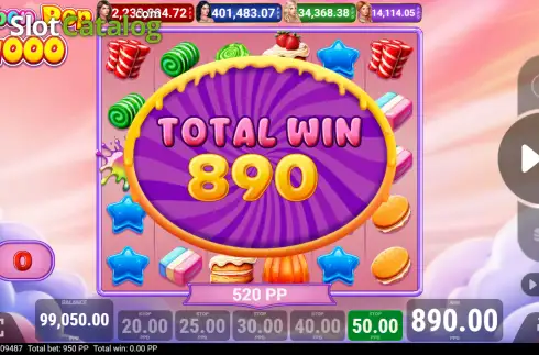 Οθόνη3. Bonbon Pop x1000 Κουλοχέρης