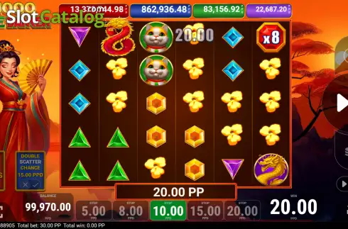 Οθόνη3. Jade Dancer x1000 Κουλοχέρης