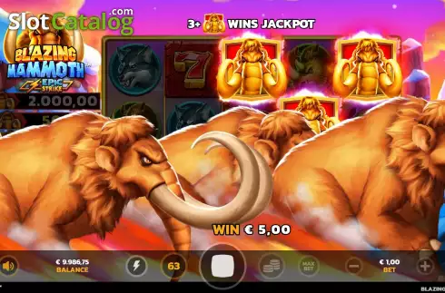 Οθόνη6. Blazing Mammoth Κουλοχέρης 