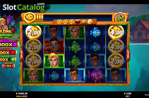 Οθόνη8. Blazing Piranhas Κουλοχέρης