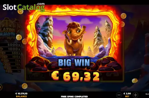 Οθόνη4. Blazing Mammoth XL Κουλοχέρης
