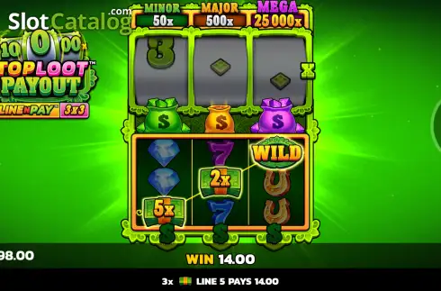 Οθόνη3. TopLoot Payout LineNPay Κουλοχέρης