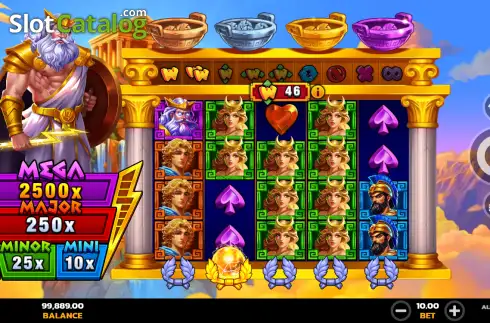 Οθόνη2. Alpha Gods Zeus 2 Wild Surge Κουλοχέρης 