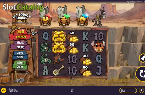 Οθόνη2. Big Bounty Bandits: 3 Pots Κουλοχέρης