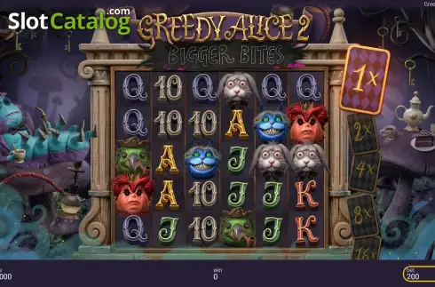 Οθόνη2. Greedy Alice 2: Bigger Bites Κουλοχέρης