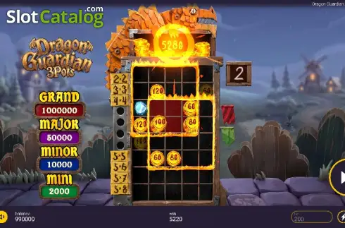 Οθόνη5. Dragon Guardians: 3 Pots Κουλοχέρης
