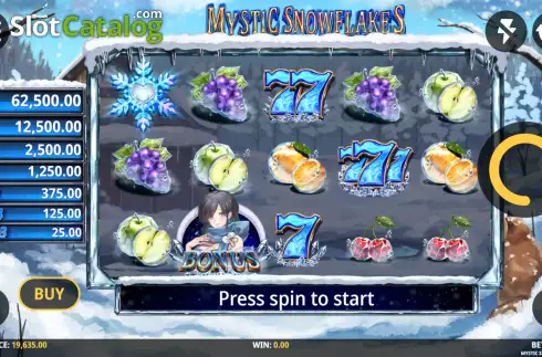 Οθόνη2. Mystic Snowflakes Κουλοχέρης