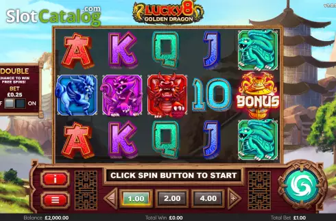 Οθόνη2. Lucky 8 Golden Dragon Κουλοχέρης