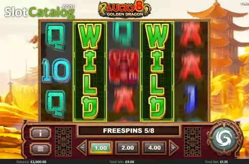 Οθόνη6. Lucky 8 Golden Dragon Κουλοχέρης