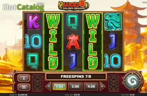 Οθόνη7. Lucky 8 Golden Dragon Κουλοχέρης