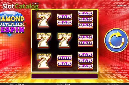 Οθόνη2. Diamond Multiplier Respin Κουλοχέρης