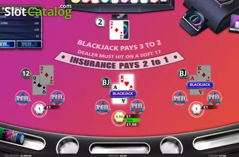 Οθόνη3. Blackjack Trilux Κουλοχέρης